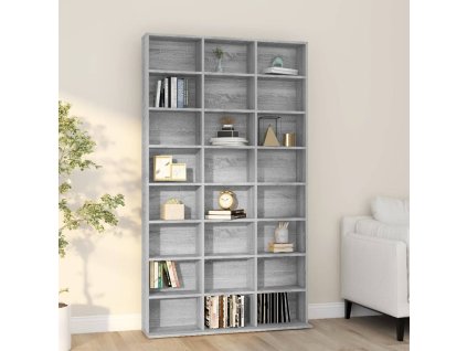vidaXL Skříňka na CD šedá sonoma 102 x 23 x 177,5 cm kompozitní dřevo