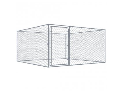 vidaXL Venkovní psí kotec pozinkovaná ocel 2 x 2 x 1 m