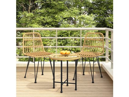 vidaXL Zahradní židle 2 ks 48 x 62 x 84 cm PE ratan