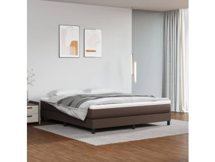 vidaXL Taštičková matrace hnědá 180 x 200 x 20 cm umělá kůže