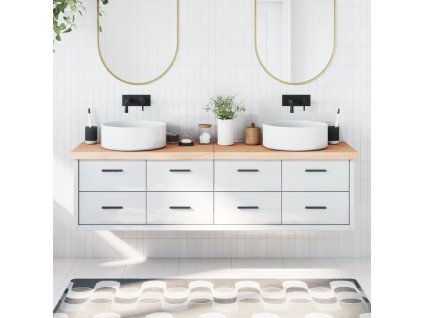 vidaXL Koupelnová deska 180x50x(2-6) cm neošetřené masivní dřevo