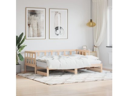 vidaXL Válenda s přistýlkou 80 x 200 cm masivní borové dřevo
