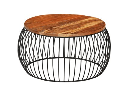 vidaXL Konferenční stolek Ø 68 cm masivní recyklované dřevo