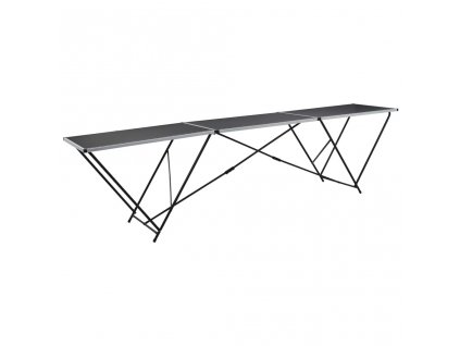 vidaXL Skládací tapetovací stůl MDF a hliník 300 x 60 x 78 cm