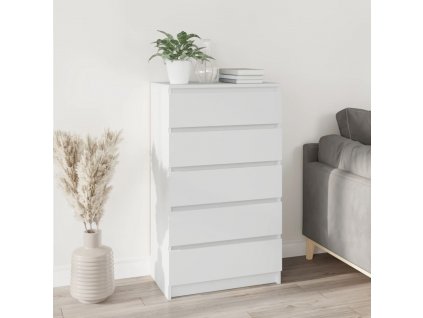 vidaXL Zásuvková skříňka bílá 60 x 36 x 103 cm kompozitní dřevo