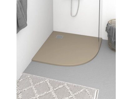 vidaXL Sprchová vanička SMC hnědá 90 x 90 cm