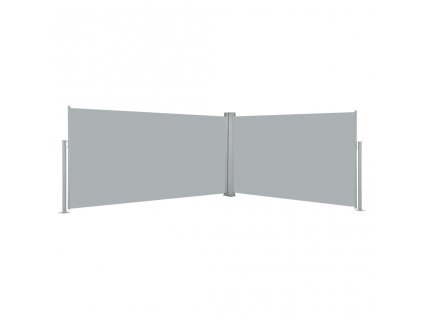 vidaXL Zatahovací postranní markýza/zástěna 160 x 600 cm šedá