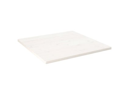 vidaXL Stolní deska bílá 90x90x2,5 cm masivní borové dřevo čtvercová