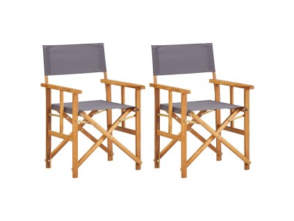 vidaXL Režisérské židle 2 ks masivní akáciové dřevo