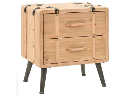 vidaXL Noční stolek z masivního jedlového dřeva 50 x 35 x 57 cm