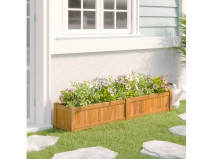 vidaXL Vyvýšený záhon 150 x 30 x 25 cm masivní teakové dřevo