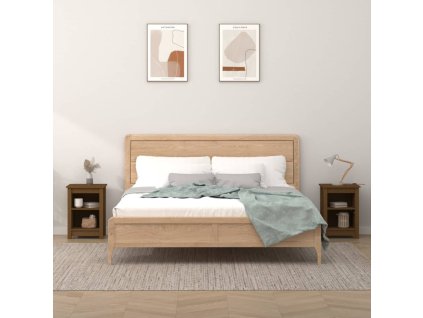 vidaXL Noční stolky 2 ks medově hnědé 40 x 35 x 55 cm masivní borovice