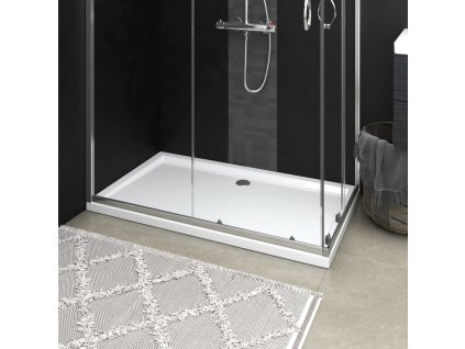 vidaXL Obdélníková sprchová vanička ABS bílá 70 x 120 cm