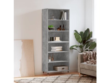 vidaXL Skříň betonově šedá 69,5 x 32,5 x 180 cm kompozitní dřevo