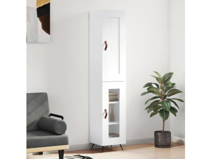 vidaXL Skříň highboard bílá 34,5 x 34 x 180 cm kompozitní dřevo