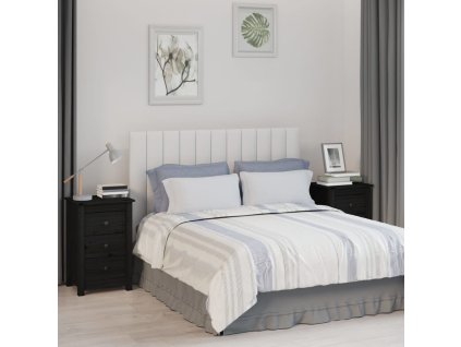 vidaXL Noční stolky 2 ks Černá 40 x 35 x 61,5 cm masivní borové dřevo