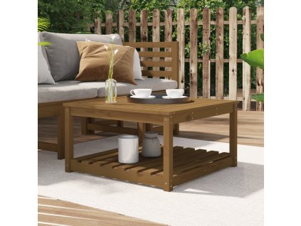 vidaXL Zahradní stůl medově hnědý 82,5x82,5x45 cm masivní borové dřevo