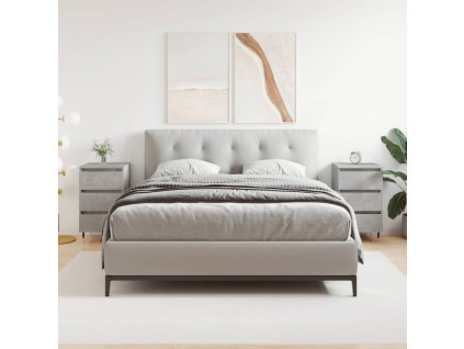 vidaXL Noční stolky 2 ks betonově šedé 40x35x69 cm kompozitní dřevo