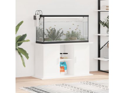 vidaXL Stojan na akvárium bílý 101 x 41 x 58 cm kompozitní dřevo