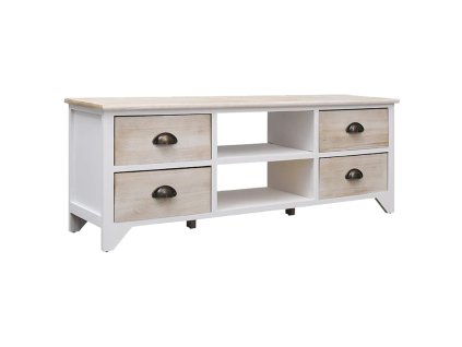 vidaXL TV stolek 108 x 30 x 40 cm masivní dřevo pavlovnie