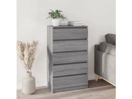 vidaXL Zásuvková skříňka šedá sonoma 60 x 36 x 103 cm kompozitní dřevo