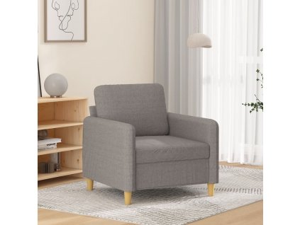 vidaXL Křeslo taupe 60 cm textil