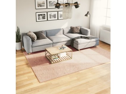 vidaXL Koberec HUARTE krátký vlas měkký a pratelný blush 200x280 cm