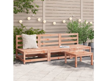 vidaXL Zahradní pohovky bez područek 3 ks 70x70x67 cm dřevo douglasky