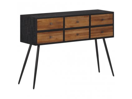 vidaXL Konzolový stůl se zásuvkami 116 x 30 x 76 cm recyklovaný teak