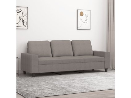 vidaXL 3místná pohovka taupe 180 cm textil
