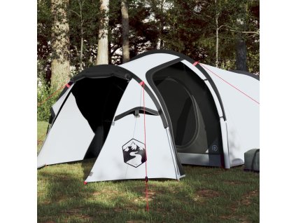 vidaXL Kempingový stan tunel pro 2 osoby bílý zatemňovací nepromokavý