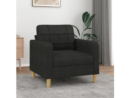 vidaXL Křeslo černé 60 cm textil