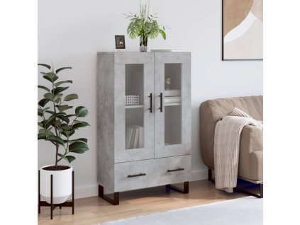 vidaXL Skříň highboard betonově šedá 69,5x31x115 cm kompozitní dřevo