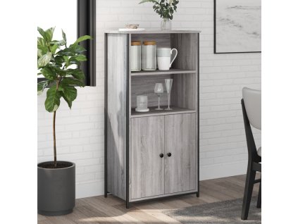 vidaXL Skříňka šedá sonoma 62 x 36 x 121,5 cm kompozitní dřevo