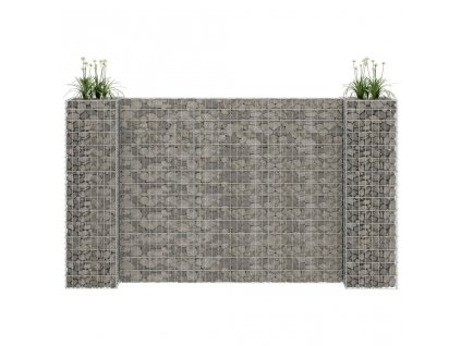 vidaXL Gabionový truhlík ve tvaru písmene H ocelový drát 260x40x150 cm