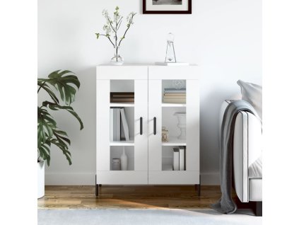 vidaXL Příborník bílý 69,5 x 34 x 90 cm kompozitní dřevo