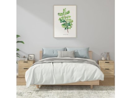 vidaXL Noční stolky 2 ks dub sonoma kompozitní dřevo