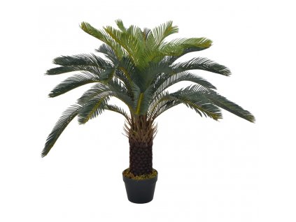 vidaXL Umělá rostlina cykas japonský s květináčem zelená 90 cm