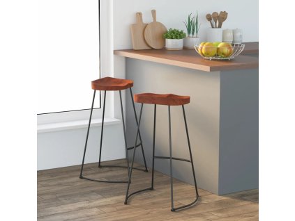 vidaXL Barové stoličky Gavin 2 ks 50 x 40 x 78 cm masivní mangovník