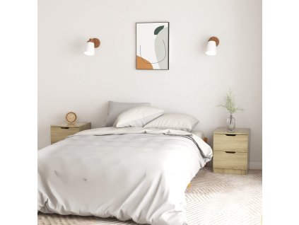 vidaXL Noční stolky 2 ks dub sonoma 40 x 40 x 50 cm kompozitní dřevo