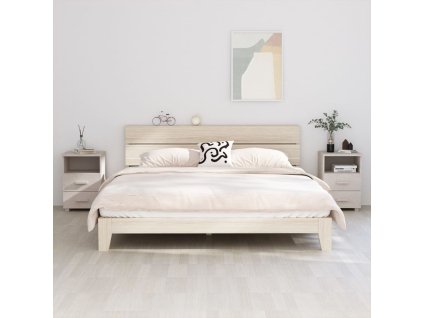 vidaXL Noční stolky HAMAR 2 ks bílé 40 x 35 x 62 cm masivní dřevo