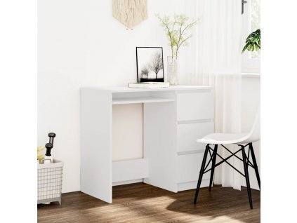 vidaXL Psací stůl bílý 90 x 45 x 76 cm kompozitní dřevo