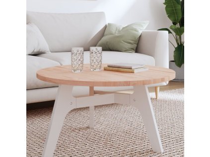 vidaXL Stolní deska Ø 80 x 2,5 cm kulatá masivní bukové dřevo