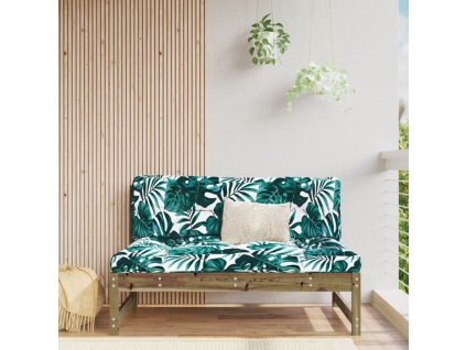 vidaXL Zahradní středová pohovka 120 x 80 cm impregnované borové dřevo