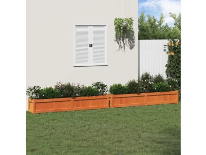 vidaXL Zahradní truhlíky 2 ks voskově hnědé masivní borovice