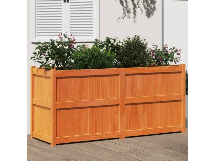 vidaXL Zahradní truhlík voskově hnědý 150x50x70 cm masivní borovice