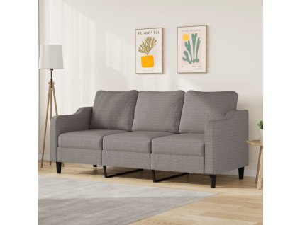 vidaXL 3místná pohovka taupe 180 cm textil