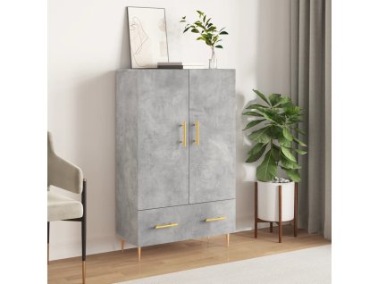 vidaXL Skříň highboard betonově šedá 69,5x31x115 cm kompozitní dřevo