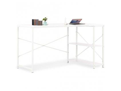 vidaXL PC stůl bílý 120 x 72 x 70 cm