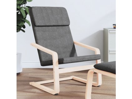 vidaXL Relaxační židle tmavě šedá textil